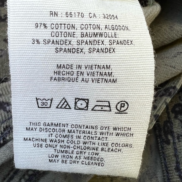 🎯NWOT Pilcro And The Letterpress Corduroy Pants Green Size 26P - Picture 10 of 10